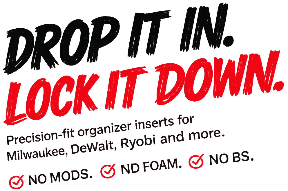 Drop it in to your Milwaukee organizer and Lock down your tool.